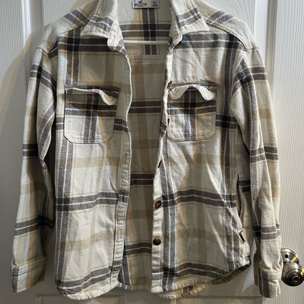 Hollister Womens XS Boyfriend Fit Flannel